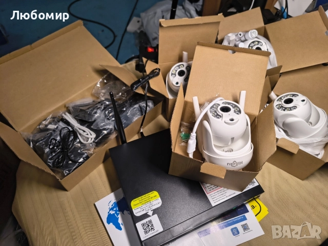 5MP PTZ безжична система за охранителна камера ВГРАДЕН 1T HDD с двупосочно аудио , снимка 3 - IP камери - 51995756