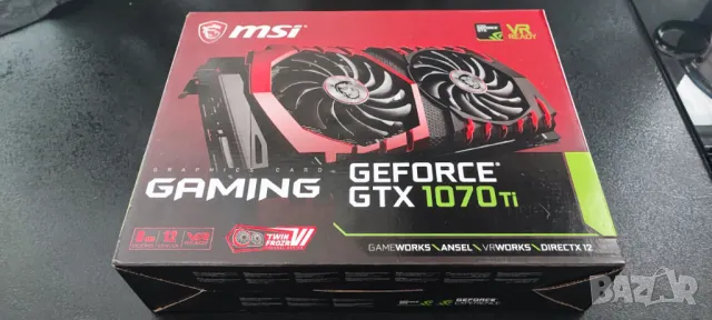 Продавам Перфектна Видео MSI GamingX GTX 1070TI Неразличима от Нова, снимка 1 - Видеокарти - 48729856