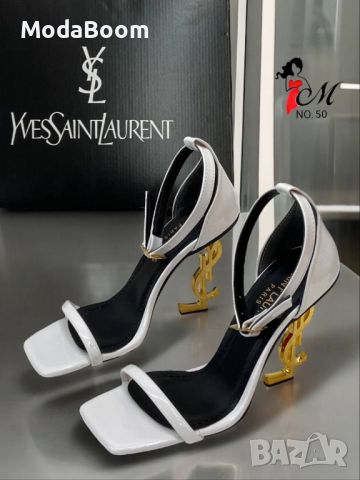 YSL • Yves Saint Laurent • Дамски Обувки На Ток • Два Цвята , снимка 1 - Дамски елегантни обувки - 46741624