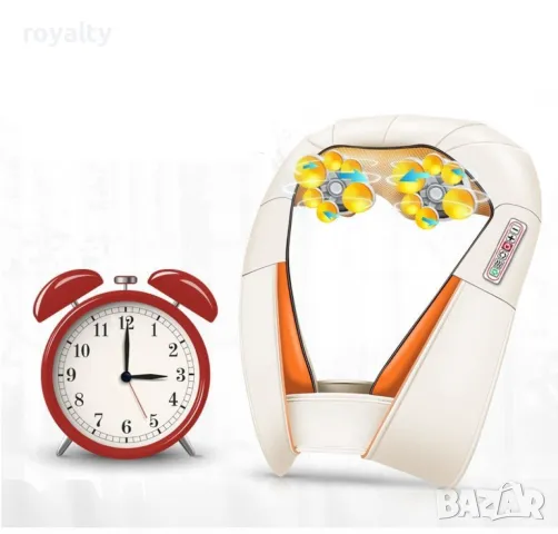 Шиацу 4D масажор за врат, гръб, плешки и рамене с функция затопляне, снимка 7 - Масажори - 50005926