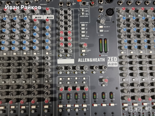 Продавам смесителен пулт ALLEN & HEATH  ZED 428, снимка 5 - Ресийвъри, усилватели, смесителни пултове - 36802427