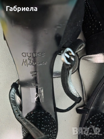 черни елегантни сандали на висок ток от марката Guess by Marciano, снимка 4 - Дамски елегантни обувки - 53528938