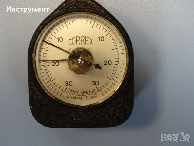 Грамометър CORREX HAAG-STREIT Bern tension gauge Gramm Pond 30-0-30 Centi, снимка 2 - Други инструменти - 46658592