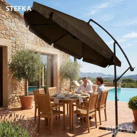 Голям градински чадър