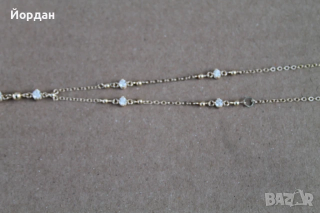 Сребърно колие с позлата, снимка 7 - Колиета, медальони, синджири - 50772333