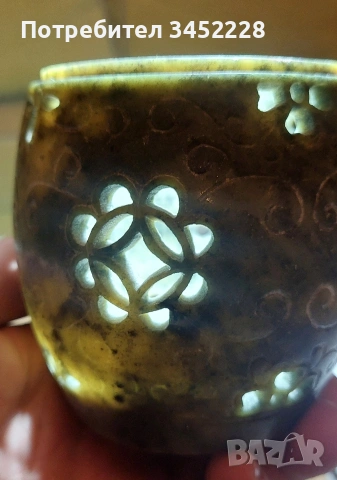 свещник от минерал гравиран за ценители , снимка 4 - Други - 53802527