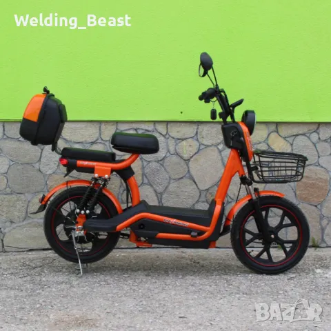 Електрическо колело-мотопед MaxMotors EBZ 18 750W/48V/20Ah - ORANGE, снимка 4 - Мотоциклети и мототехника - 50016822
