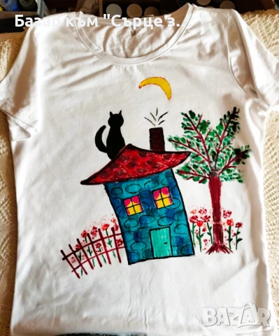 Рисувани чадъри и тениски, снимка 11 - Тениски - 50957473