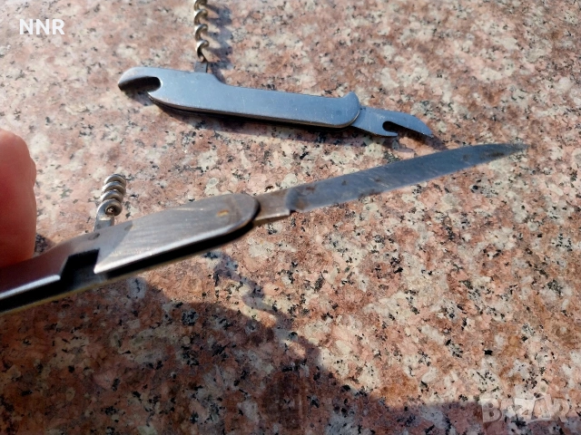 Старо джобно ножче + отварачка , снимка 5 - Антикварни и старинни предмети - 53752724