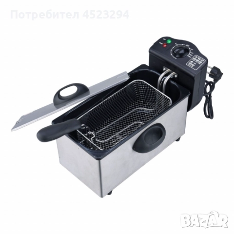 Електрически фритюрник Royalty Line RL-EFT2000, 3 литра, 2000W, снимка 3 - Фритюрници - 52564540
