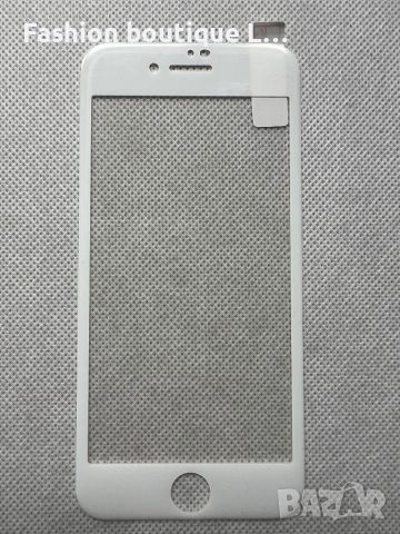 Стъклен протектор с бяла рамка за айфон 6 / 7 / 8 🤍, снимка 4 - Калъфи, кейсове - 45714710