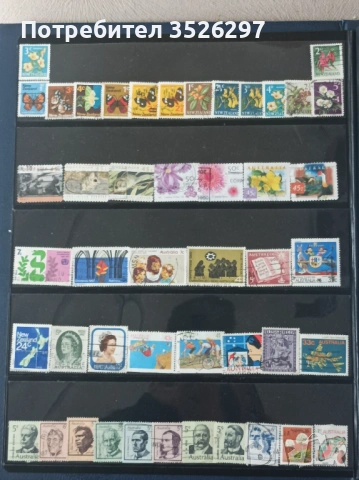 Колекция пощенски марки от Австралия и Нова Зеландия