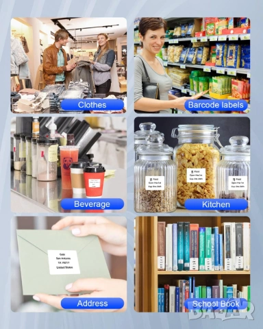 Принтер за етикети НОВ CLABEL 221D Bluetooth Thermal Label Printer , снимка 10 - Принтери, копири, скенери - 53927338