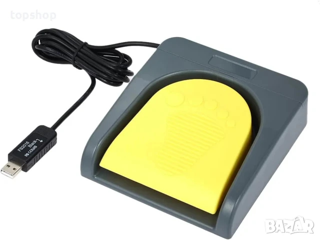 НОВ ТЕСТВАН крачен превключвател с USB Docooler Foot Switch за един клавиш, снимка 2 - Клавиатури и мишки - 50559934