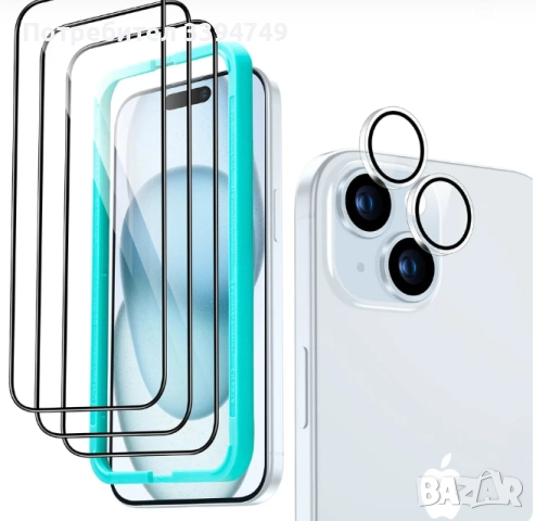 ESR Комплект Протектори за екран и лещите на камерите за Iphone 15 pro, снимка 2 - Фолия, протектори - 51751280