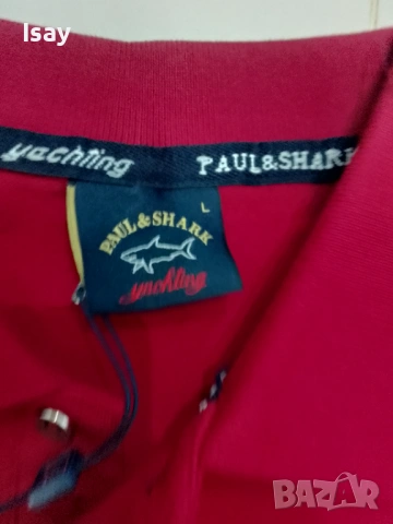 Мъжка тениска Паул Шарк Л последен размер в бордо цвят , снимка 3 - Тениски - 53838921