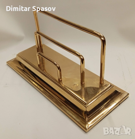 El Casco Поставка за Писма с покритие от 23 KT Gold Злато