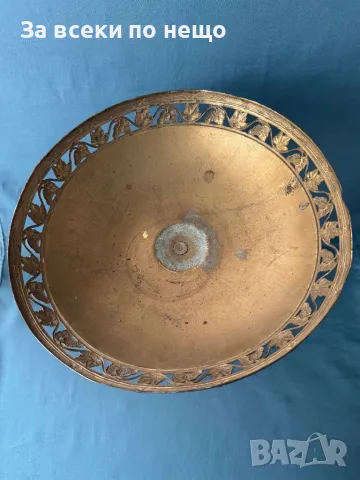 Немска стара посребрена фруктиера с маркировки - WMF, снимка 8 - Антикварни и старинни предмети - 50319468