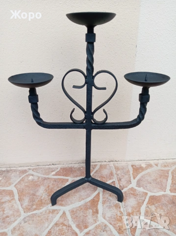 старинни ръчно изработени свещници свещник, снимка 15 - Антикварни и старинни предмети - 54220375