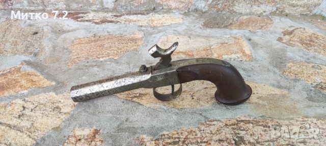 Стар капсулен пистолет , снимка 5 - Антикварни и старинни предмети - 46140998