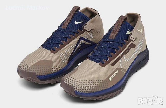 Маратонки 2024 Nike Pegasus Trail4- GORETEX,React Soles- почти нови, цвят Khaki Citron Tint, 120 лв., снимка 15 - Маратонки - 52733385