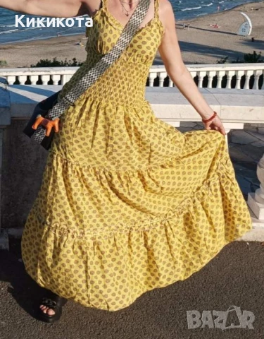 Дълга памучна рокля