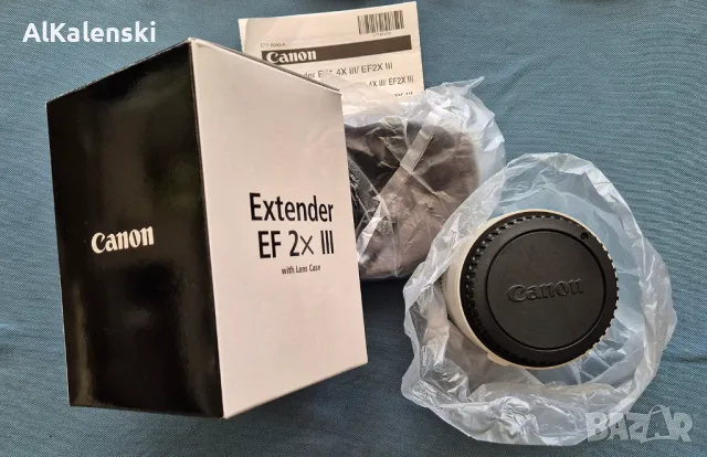 Телеконвертор Canon EXTENDER EF 2X III, снимка 1 - Обективи и филтри - 47018022