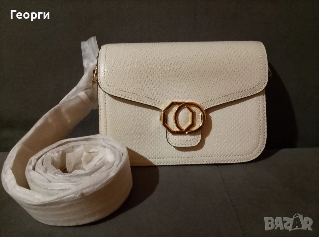 Нова дамска чанта от естествена кожа