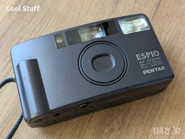 Компактен лентов фотоапарат Pentax ESPIO AF ZOOM 35mm-70mm FULL MACRO, снимка 3 - Фотоапарати - 51089025