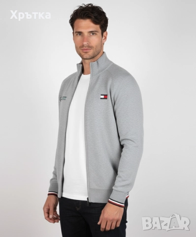 Tommy Hilfiger x Mercedes AMG - Оригинална мъжка жилетка с цип р-р S-M, снимка 2 - Пуловери - 48827561