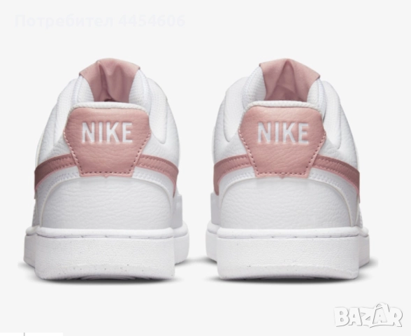 Nike Court Vision Low - бяло и розово, снимка 3 - Дамски ежедневни обувки - 52571044