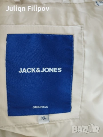 Дълго мъжко пухено яке Jack and Jones, снимка 5 - Якета - 51422506