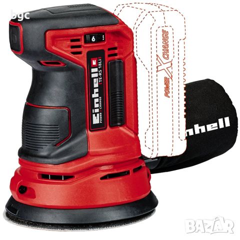 НОВ Акумулаторен ексцентър шлайф Einhell Power X-Change TE-RS 18 Li Solo, 24 Mесеца ГАРАНЦИЯ, снимка 5 - Друга електроника - 45226600