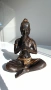 Бронзова статуетка на музикант в медитация , излъчващ спокойствие и духовна хармония. , снимка 8