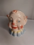 Ретро порцеланова касичка във формата на глава на клоун от Англия. , снимка 6