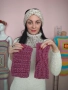 Ръчно плетен комплект лента за глава и снуд шал  модел Ариа в 5 размера, снимка 4