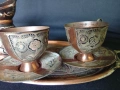 Джезве с чашки за кафе и табла, снимка 3