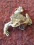 Малка бронзова фигурка на жаба 🐸 54259, снимка 7