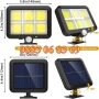 Соларна LED лампа с отделен соларен панел с кабел 5 м/соларен прожектор, снимка 5
