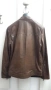 Чисто ново кожено яке размер Л - 52. Естествена кожа. Кафяво, спортен, втален силует., снимка 3