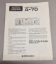 Pioneer A-70, снимка 4