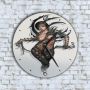 Стенен Часовник - Анимиран Секси Мадама Кожен Костюм, снимка 1 - Стенни часовници - 45823262