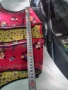 Старо червено шарено елече елек за народна носия, снимка 7