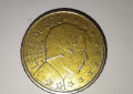 Евро Монета вижда се номинала, снимка 3