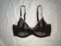 70DD прозрачен черен сутиен на сърчица CHANGE , снимка 2