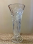 Голяма кристална ваза с богата фасетна шлифовка, винтидж, снимка 1