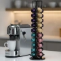 Вертикален Органайзер за капсули Nespresso, Неспресо, Долче Густо, Лаваца, 40 капсули, снимка 4
