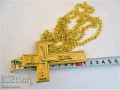 НОВ Свещенически, попски бронзов нагръден кръст, снимка 3