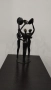 Винтидж декоративна статуетка "Три фигури" с модернистичен дизайн. Метал , снимка 2