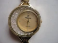 Позлатен часовник с кристали , снимка 3